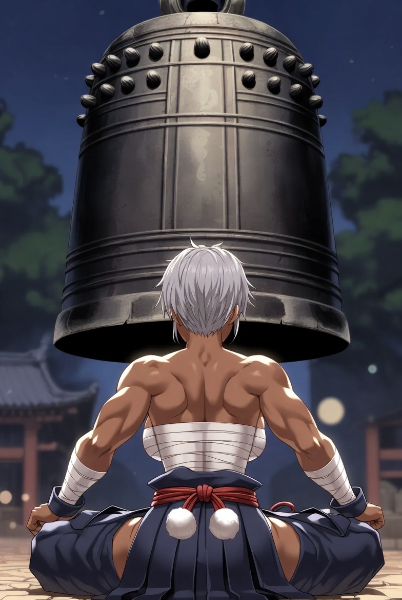 除夜の静寂、鐘下の祈り