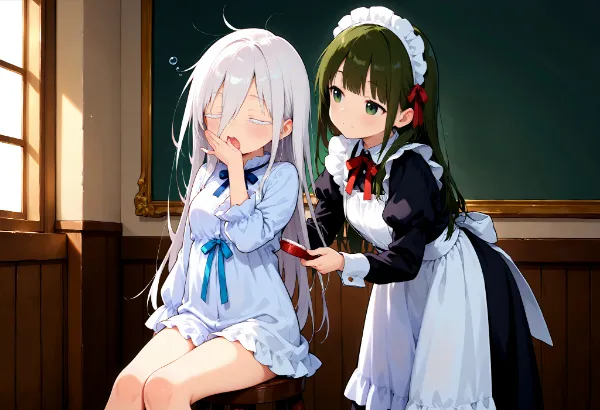 朝の静寂、慈しむ手