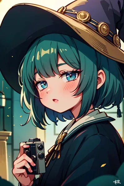 青髪魔女の不思議な撮影冒険