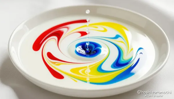 カラーマーブル・ミルク・ダンス - Color Marble Milk Dance