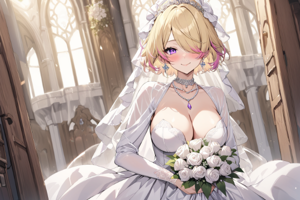 刺杉あいす　ウェディングドレス　１