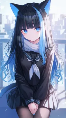 プロフィールの女の子（冬仕様）