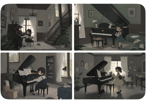 ピアノと女の子🎹