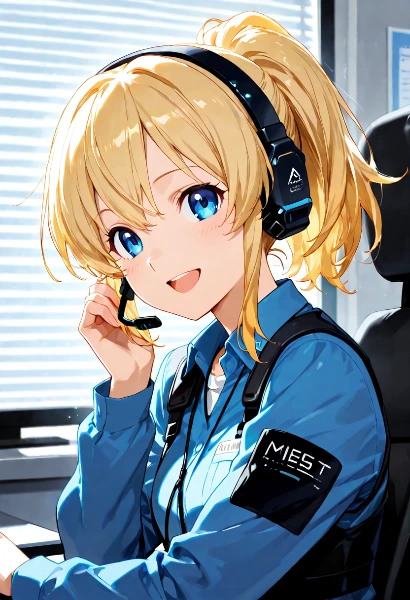 宇宙管制室の明るい声援