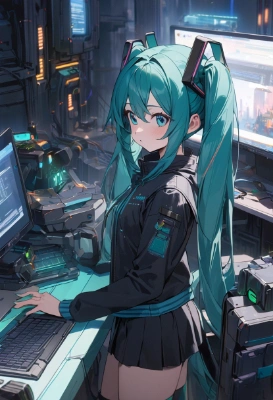 ミクとパソコン