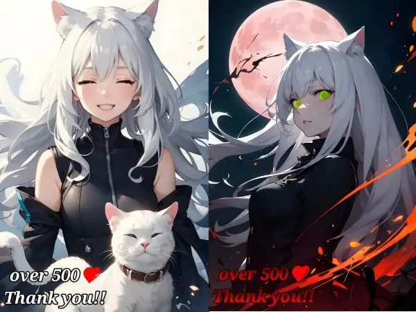 500いいね❤記念イラスト