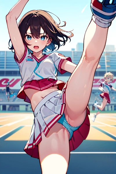 チアガール　ポロリ