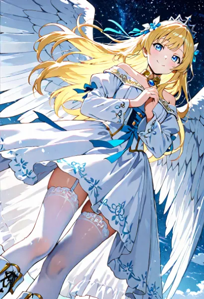 星空に輝く天使