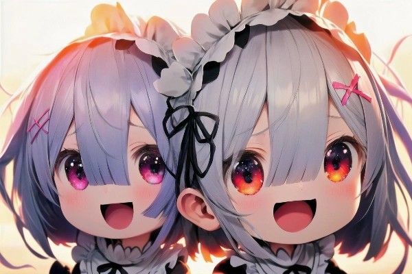 夕暮れとメイドちゃん③