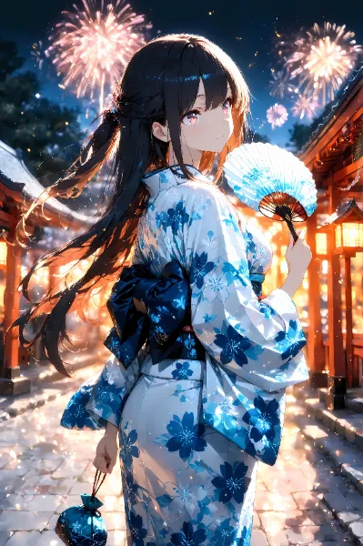 花火に笑顔が咲く夜