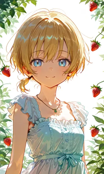 夏輝ちゃんシリーズ「イチゴ狩り」