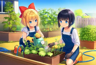 家庭菜園でおやさいつくろー