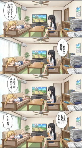 夏休み最終日ではありません