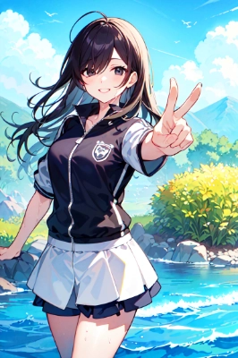 ジャージを着た美少女