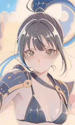 青き戦士の輝く視線