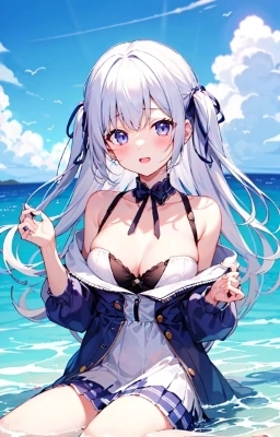 海外の無垢なる瞬間：座する少女