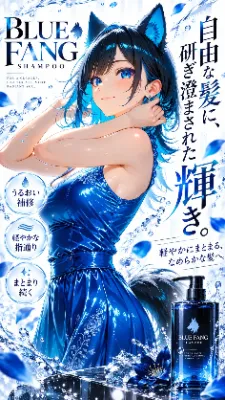 🐺 頭髪の日 〜この青い髪、カッコいいだろ？〜💙🐺