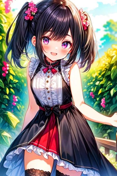 ワインレッドなツインテール少女♥（10枚）