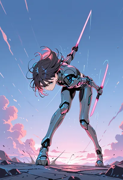 ネオン剣士の黄昏決戦