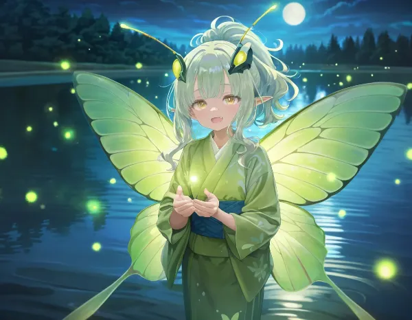 ホタルきれーだゾ～♪