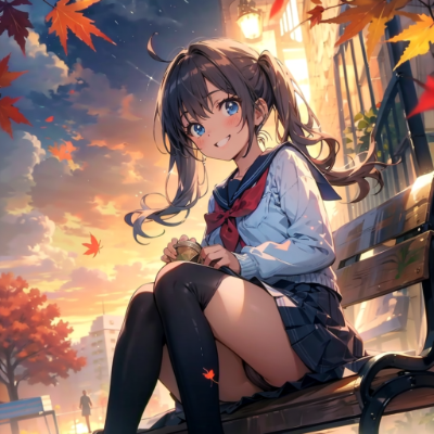It\'s autumn now... the sun sets earlier...
