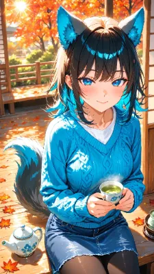 🐺 日本茶の日 〜これ、大福と一緒だとうめぇな！〜🍵