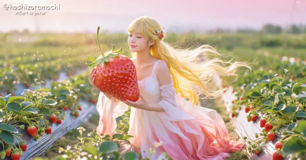 こんな巨大な苺、見たことある？🍓