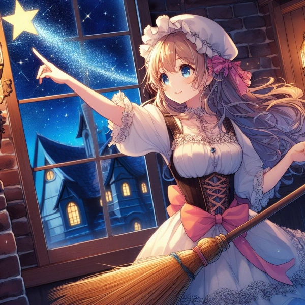 箒雲の向コウに見つけた一粒の星は