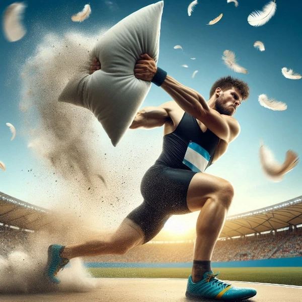 オリンピック男子枕投げ決勝