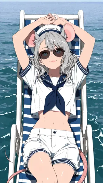 水兵服ネズミ娘
