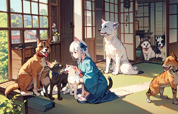 犬と猫を飼っています