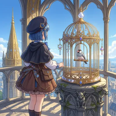 塔の少女と黄金の鳥籠