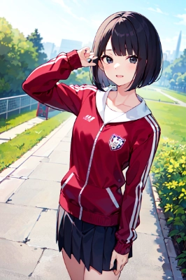 スポーティーな少女
