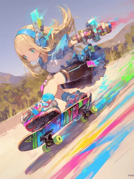 スケボーダウンヒル