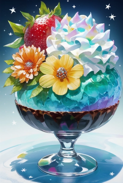 100回空想AIかき氷まとめ・その14～38まで（27枚）