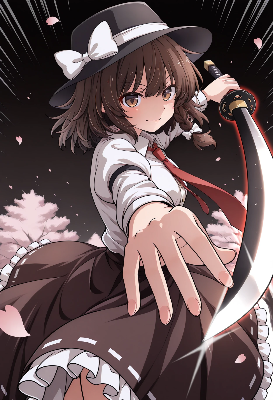 桜舞う剣士の決意の瞬間