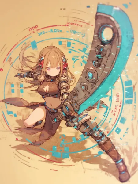 サイボーグな大剣ファイターちゃん