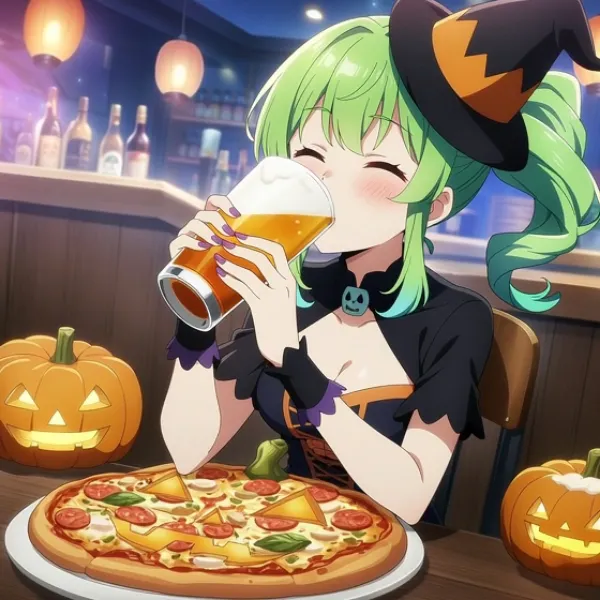 ハロウィンはビール