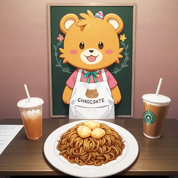 クマさんのごちそうパスタタイム