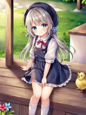 ひよこと女の子