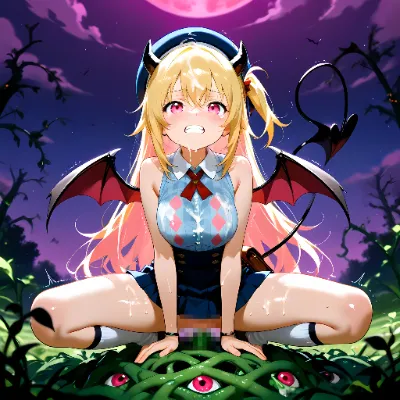 サキュバスの女の子達が植物系のモンスターに・・・