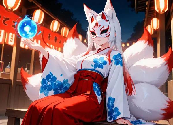 マスクで九尾化