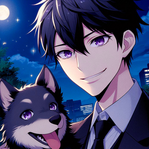 ペットの犬と、黒髪短髪男性★その2(28枚)