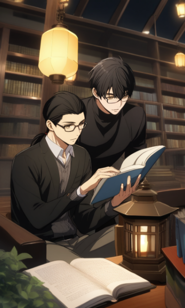 ランタンのある図書館