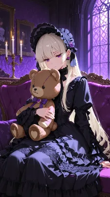 ゴスロリファッションお嬢様