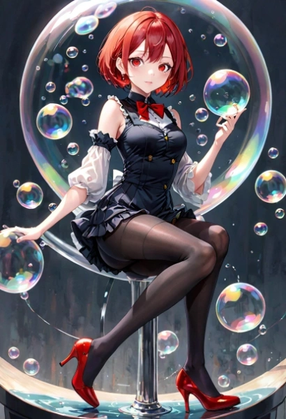 シャボン玉を操る少女　その１