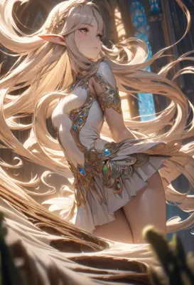 ミニスカートを履いたエルフ