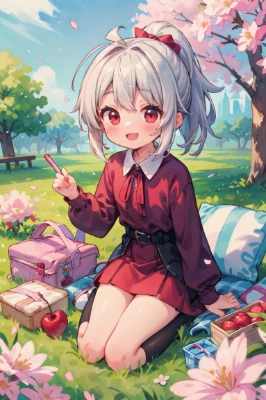 お花見、間に合ったね！