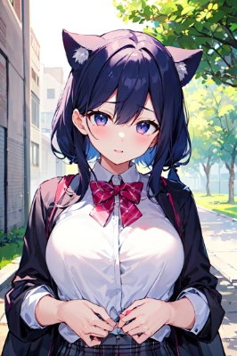 猫耳の可愛い女の子