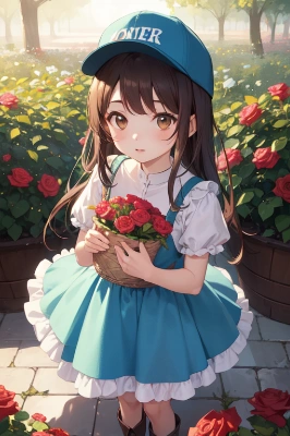 バラ園のお手伝い